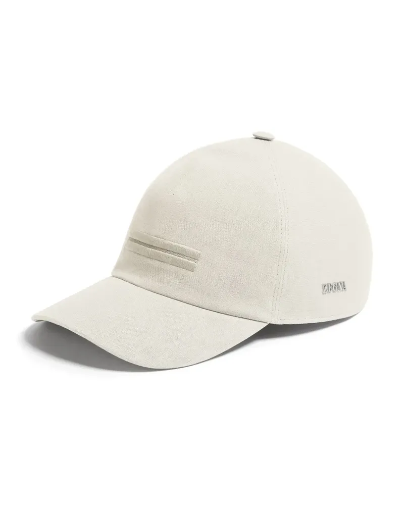 Ermenegildo Zegna Oasi Lino Baseballkappe - Weiß Weiß