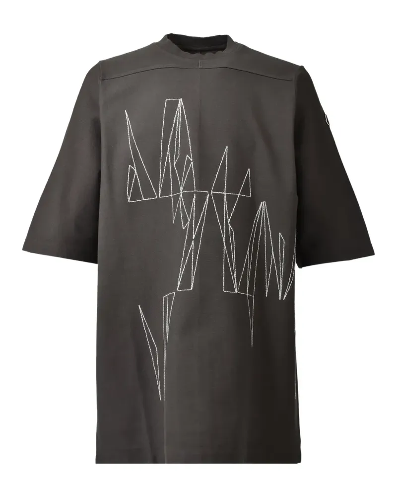 Moncler cotton oversized T-shirt - Grau Grau