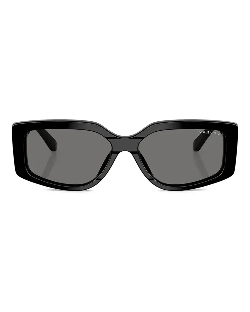 Vogue Sonnenbrille mit eckigem Gestell - Schwarz Schwarz