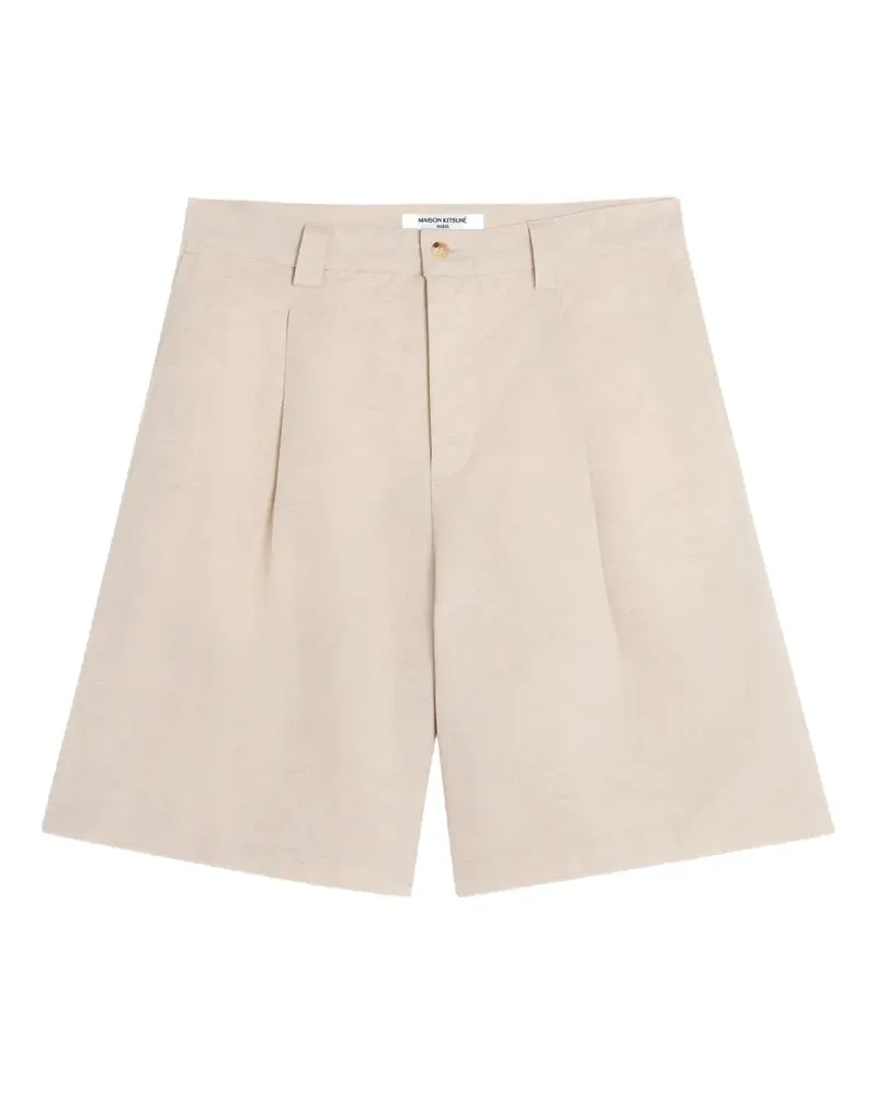 Kitsuné Shorts mit Falten - Nude Nude