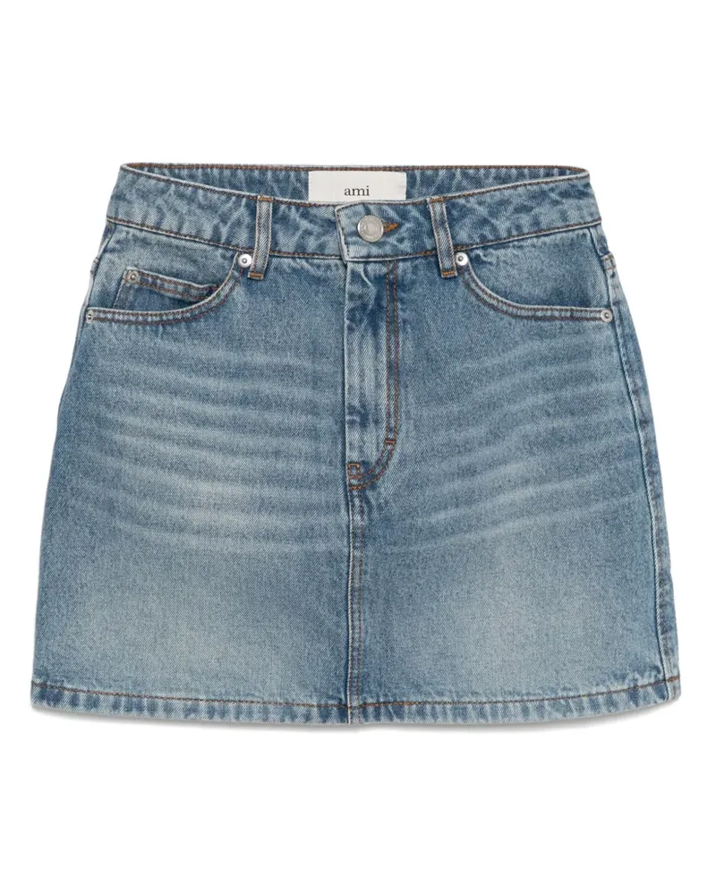 AMI Paris Klassischer Jeans-Minirock - Blau Blau