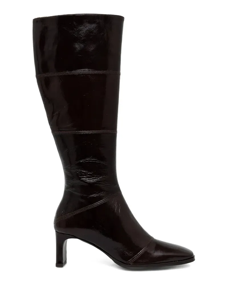 Billi Bi square-toe leather boots - Braun Braun