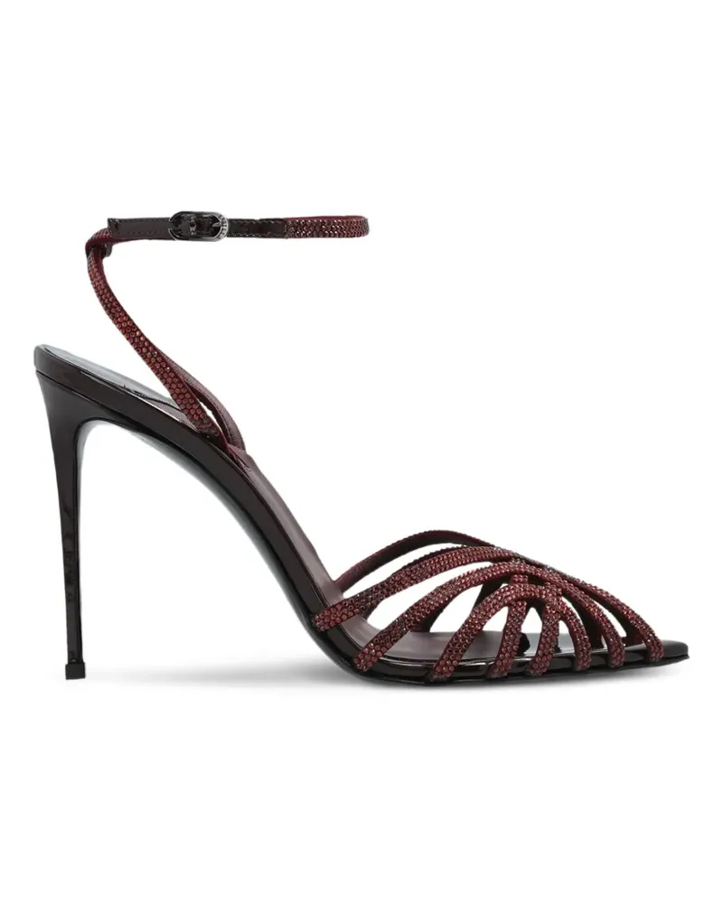 Le Silla Embrace Sandalen mit Kristallen 105mm - Rot Rot