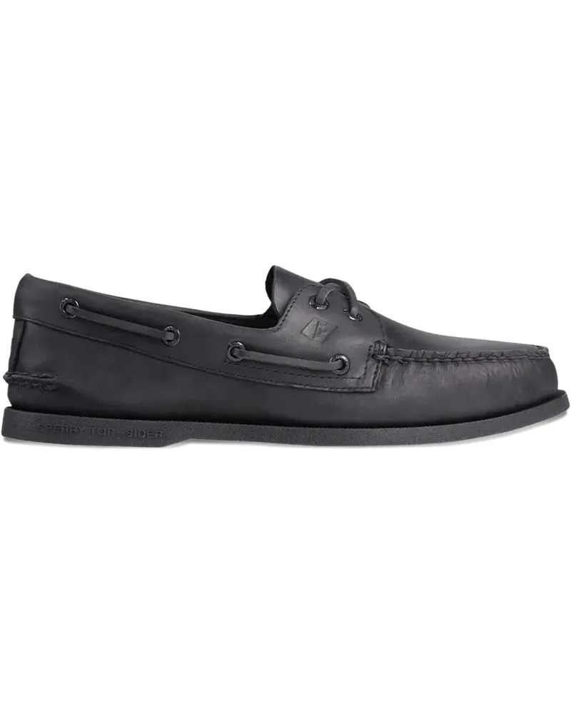 Sperry Top Sider Authentic Original 2-Eye Segelschuhe - Schwarz Schwarz