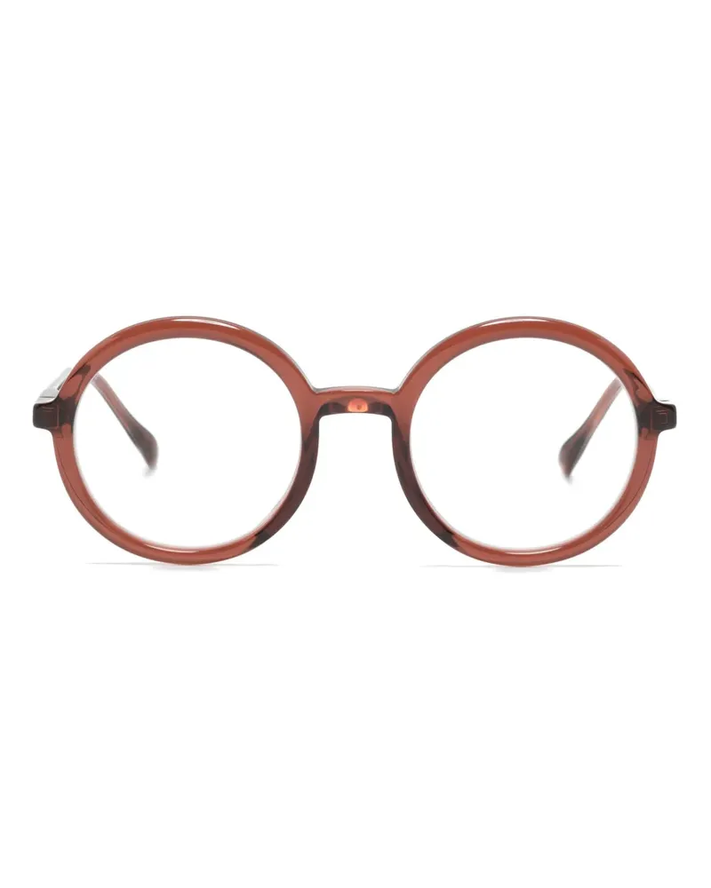 Mykita Teema Brille mit rundem Gestell - Braun Braun