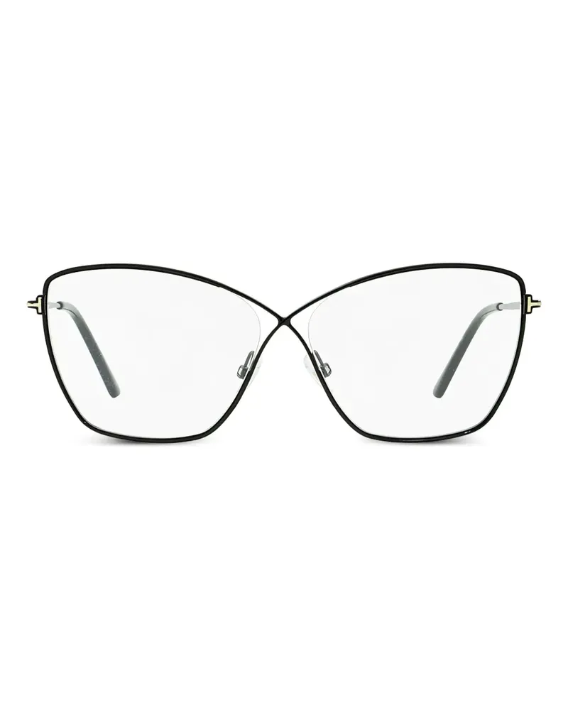 Tom Ford Cat-Eye-Brille mit Vollrand - Schwarz Schwarz