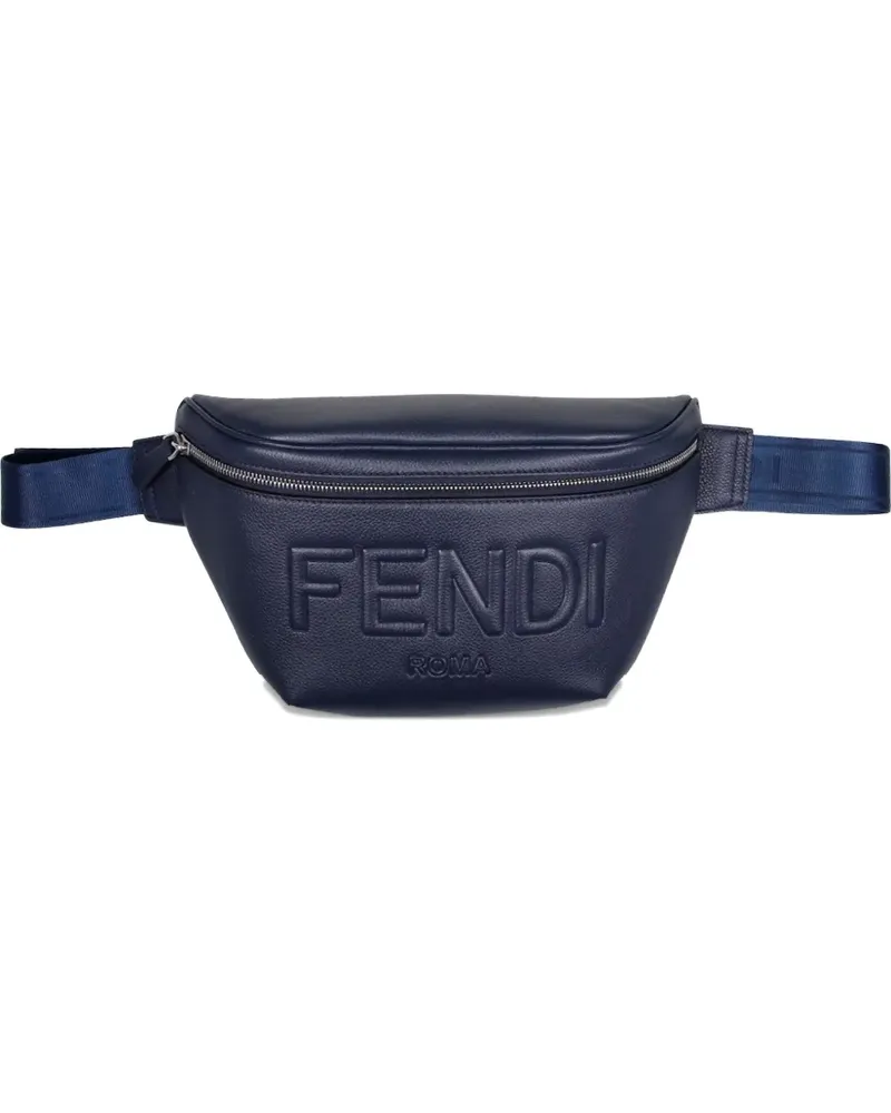 Fendi Gürteltasche mit Logo-Prägung - Blau Blau
