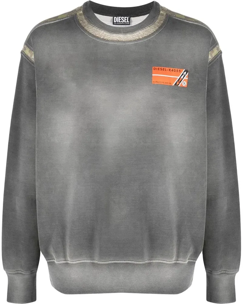 Diesel Sweatshirt mit Logo - Grau Grau