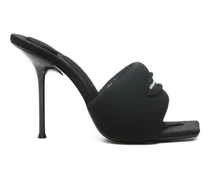 Julie Slash Knit Sandalen - Schwarz