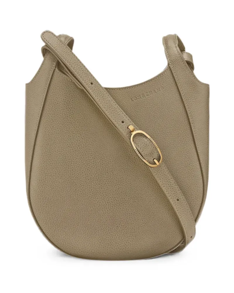 Longchamp Große Le Foulonné Schultertasche - Nude Nude