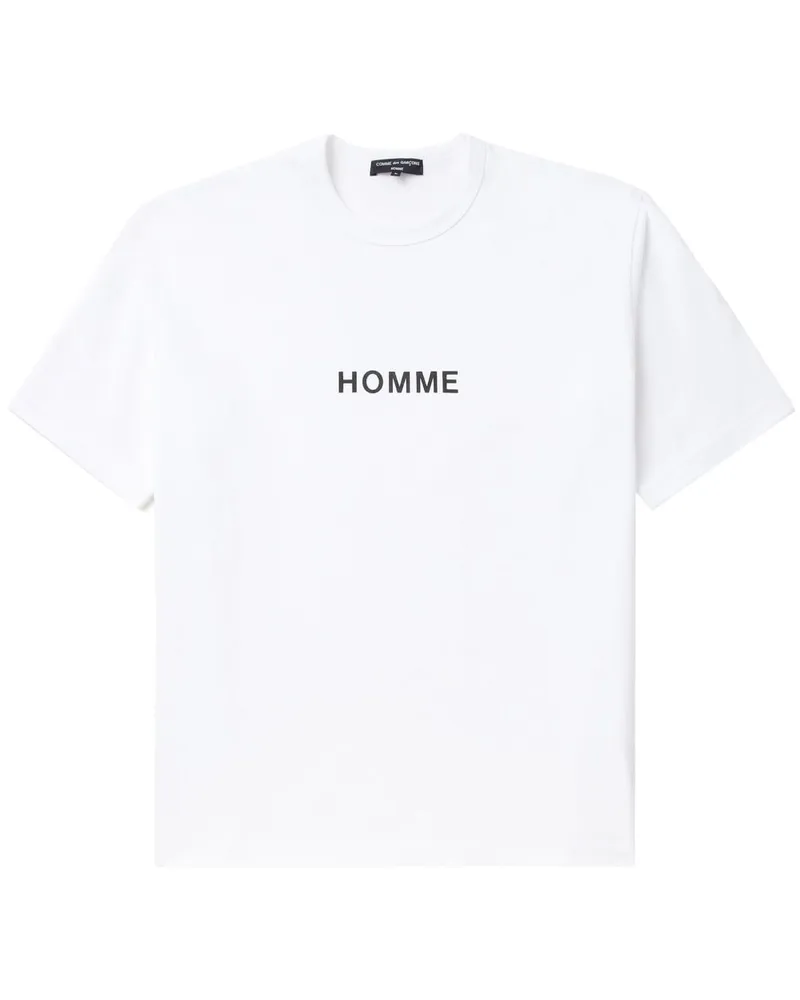 Comme des Garçons T-Shirt mit Logo-Print - Weiß Weiß