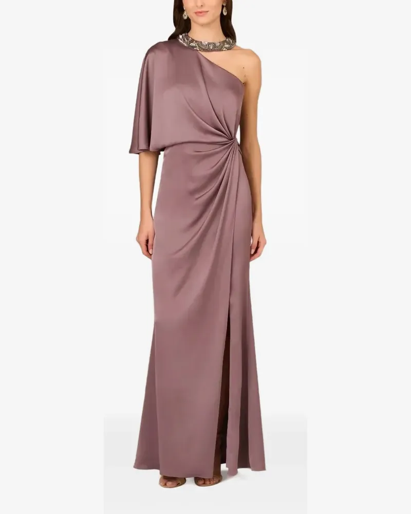 Aidan Mattox Kleid mit Perlenverzierung - Braun Braun
