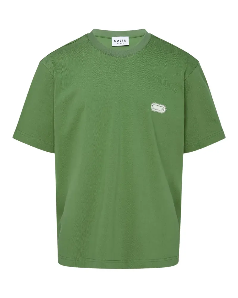 SOLID HOMME T-Shirt mit Logo - Grün Grün