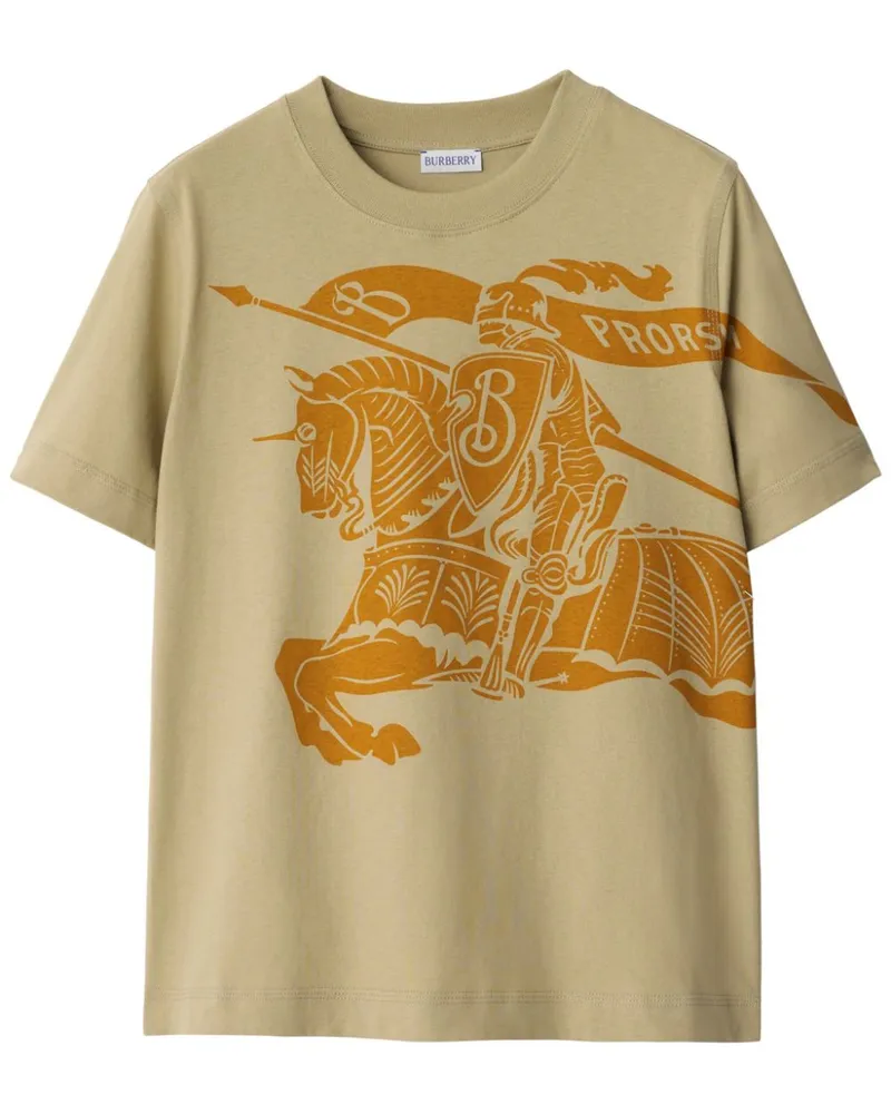 Burberry T-Shirt mit Equestrian Knight-Print - Nude Nude