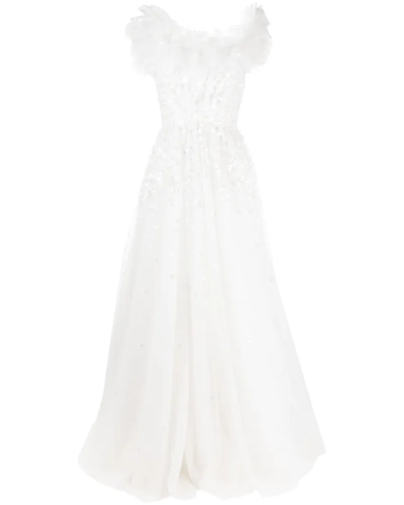 Jenny Packham Angel Augen Maxikleid Weiß