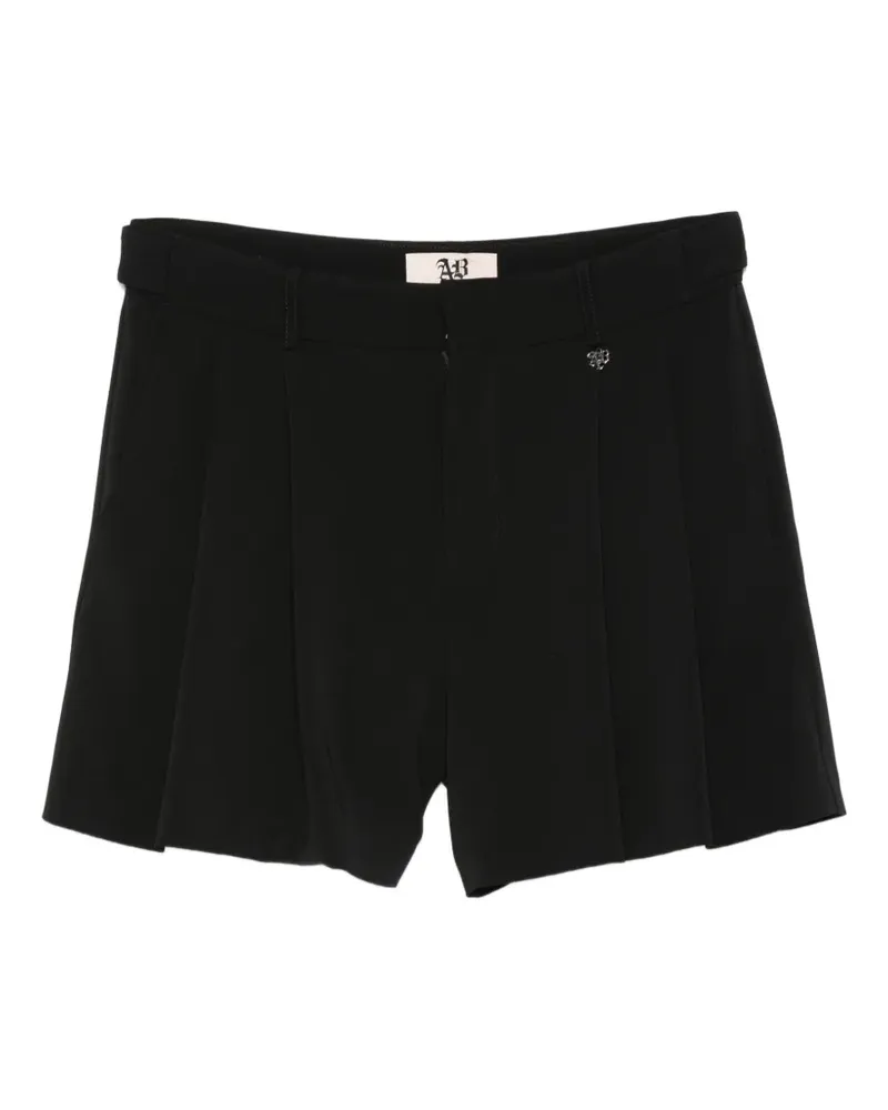 Aniye By Bella pleated shorts - Schwarz Schwarz