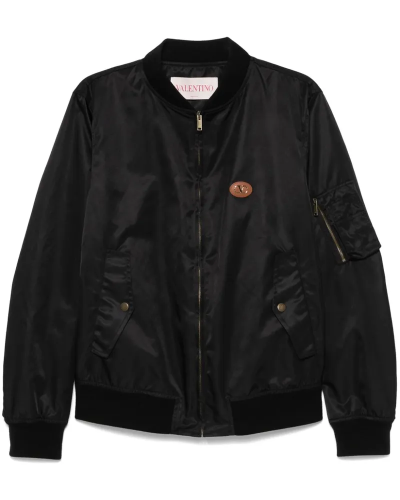 Valentino Garavani Bomberjacke mit Reißverschluss - Schwarz Schwarz