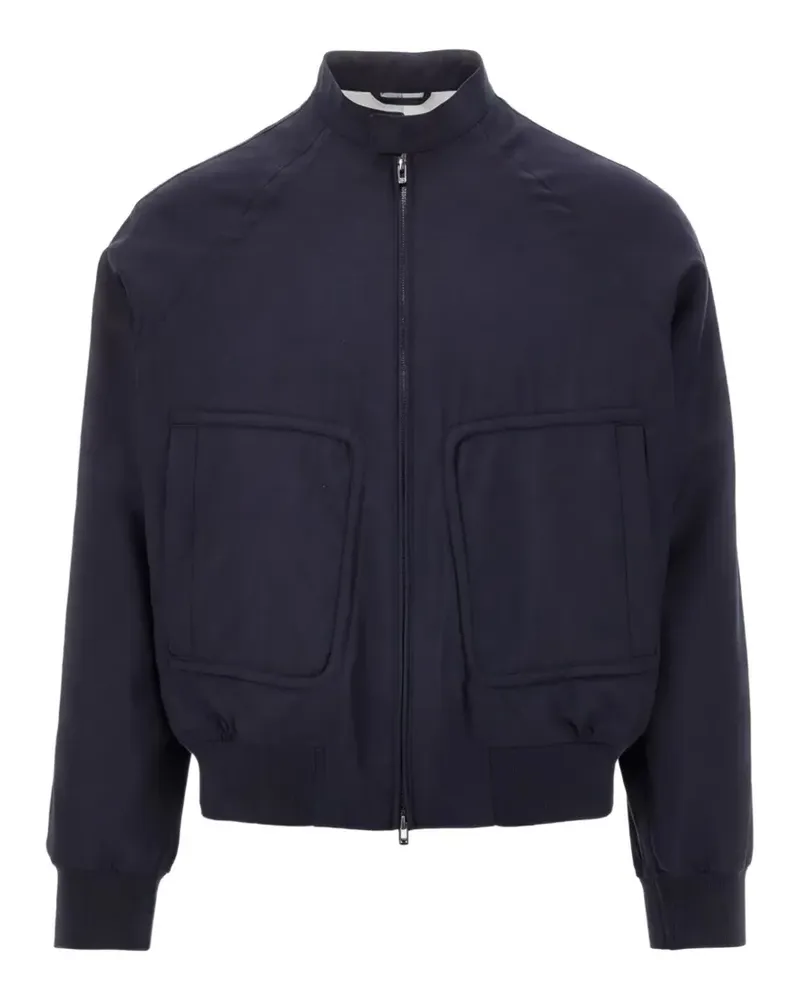 Emporio Armani Jacke mit Reißverschluss - Blau Blau