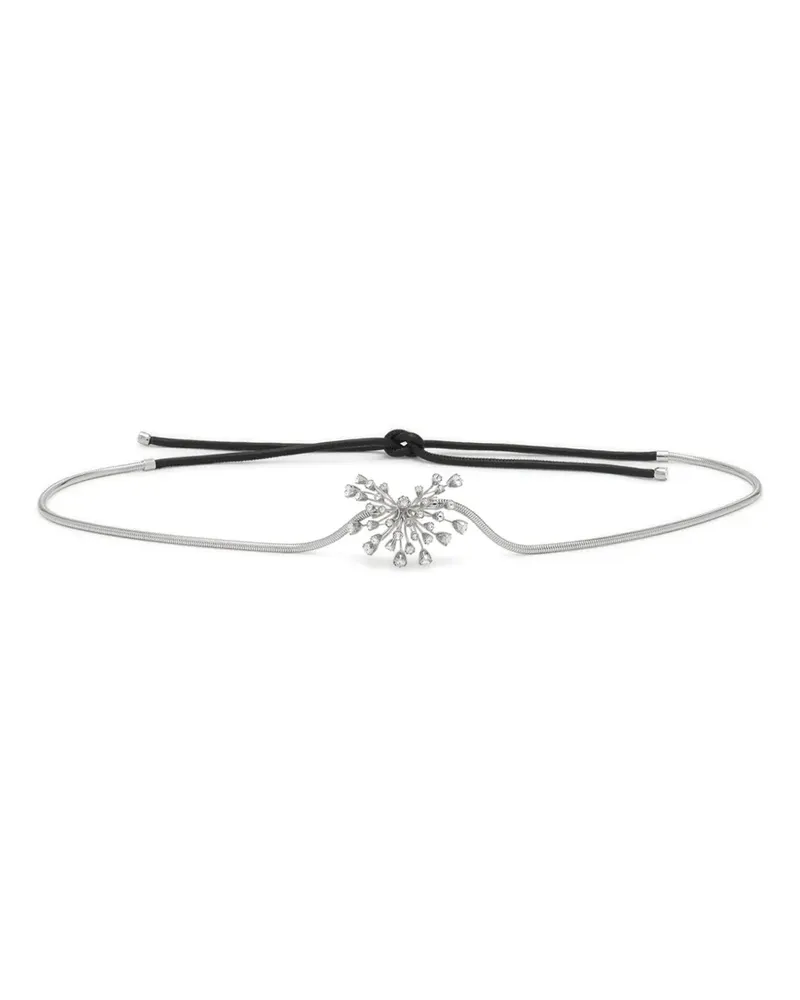 Lanvin Gürtel mit Kristallen - Silber Silber