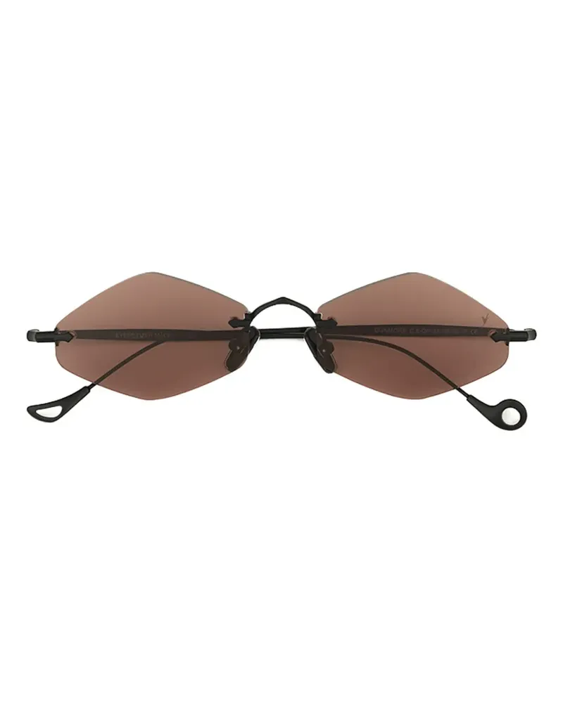 Eyepetizer Dunmore Sonnenbrille mit geometrischen Gestell - Schwarz Schwarz
