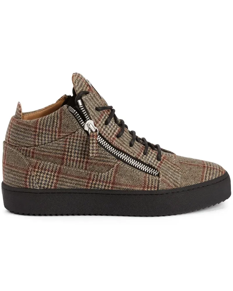 Giuseppe Zanotti Kriss Sneakers mit Karomuster - Nude Nude