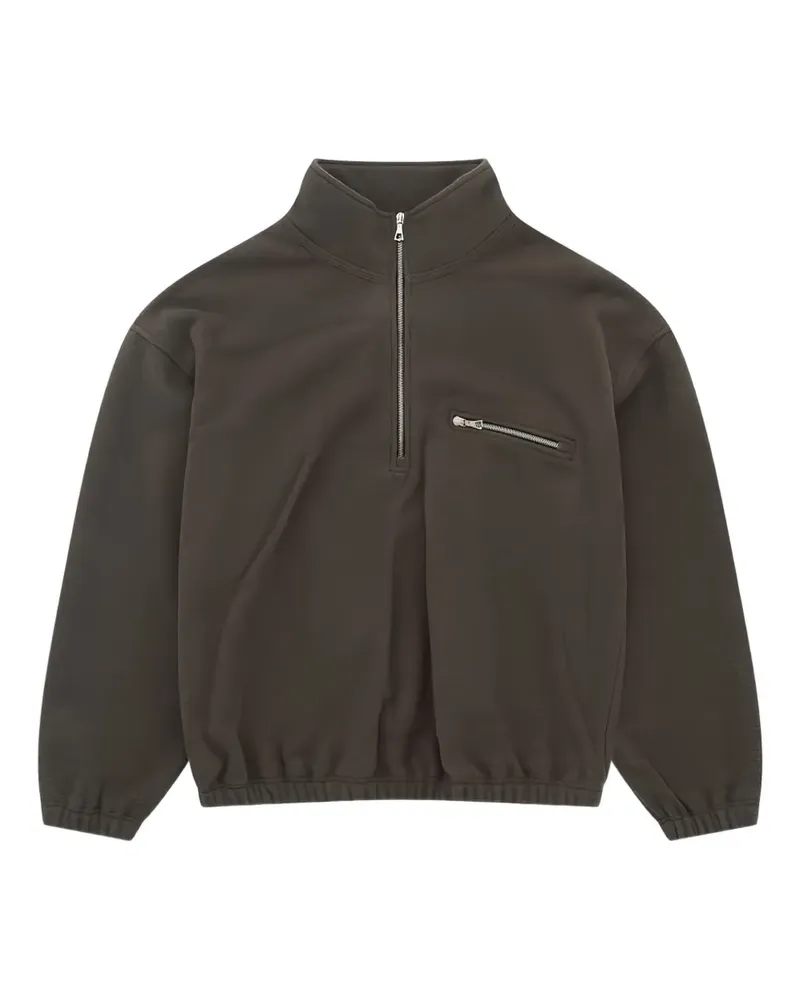 Rier half-zip long-sleeve sweatshirt - Braun Braun