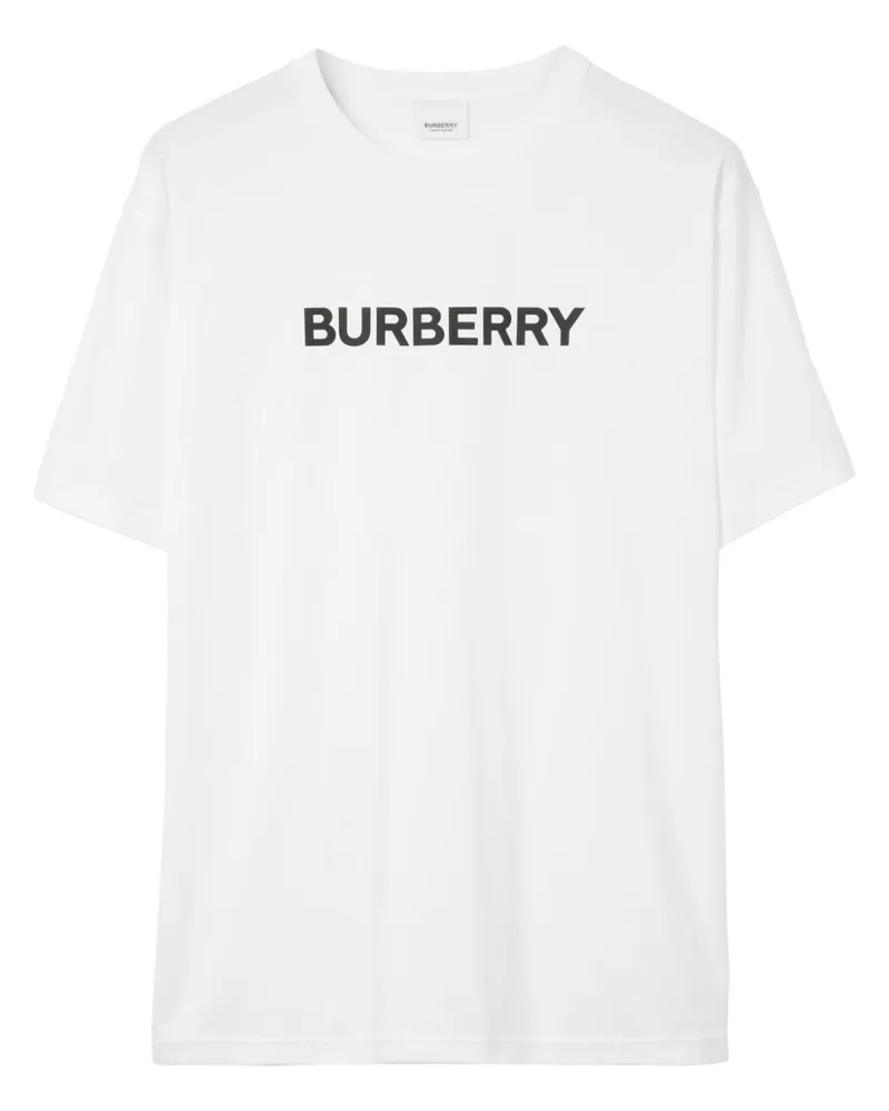 Burberry T-Shirt mit Logo-Print - Weiß Weiß