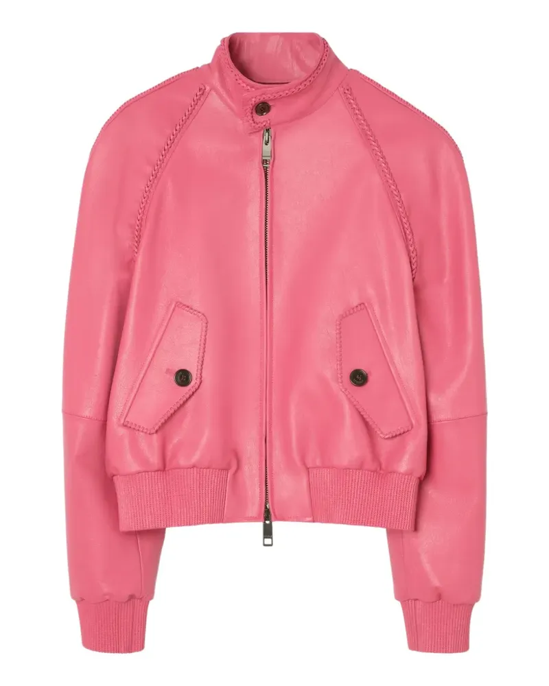 Burberry Locksley Lederjacke - Rosa Rosa