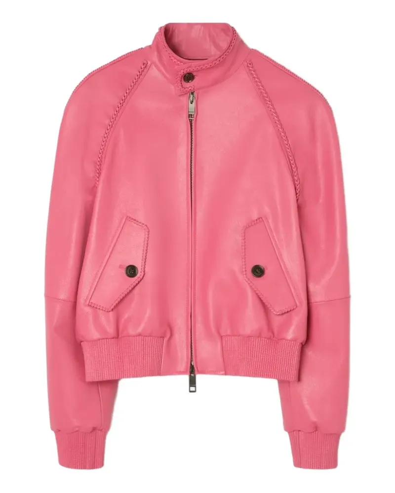 Burberry Locksley Lederjacke - Rosa Rosa
