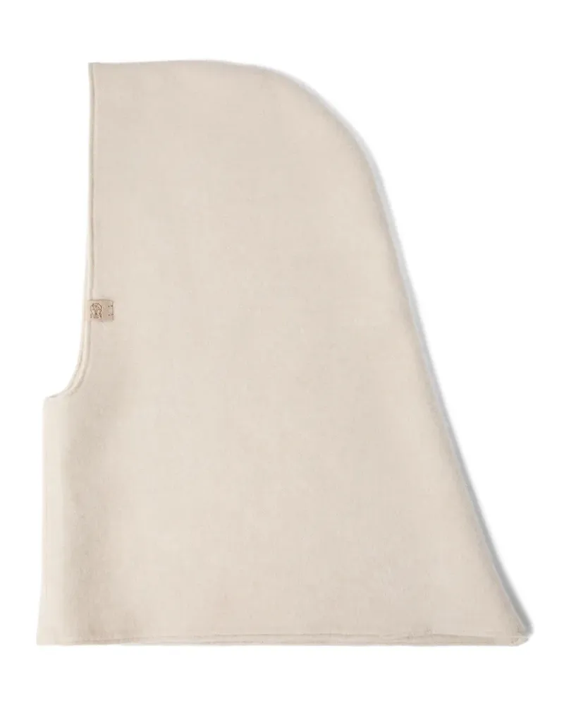 Brunello Cucinelli Balaklava mit Logo-Etikett - Nude Nude