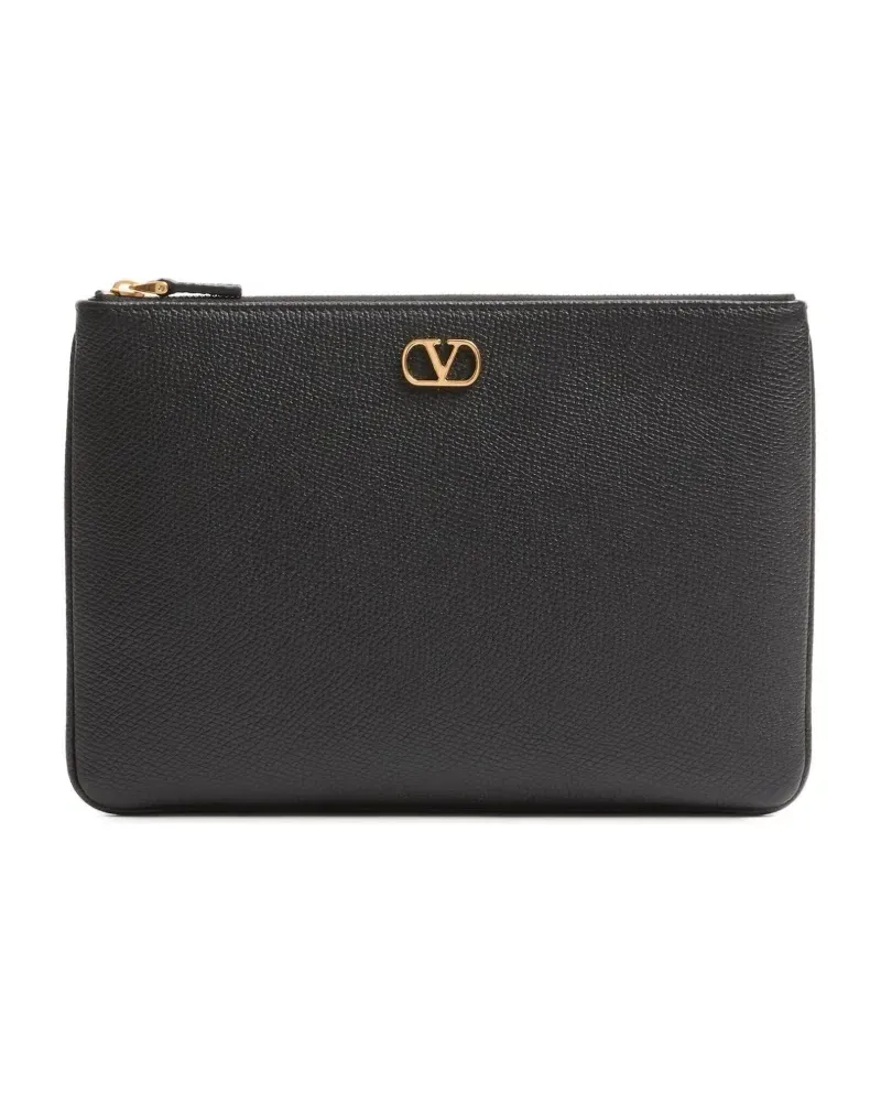 Valentino Garavani VLogo Signature Clutch - Schwarz Schwarz
