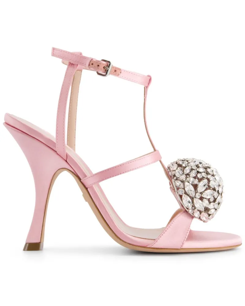 Giambattista Valli Slingback-Sandalen mit Kristallen 110mm - Rosa Rosa