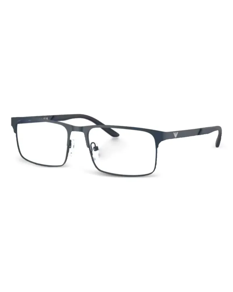 Emporio Armani Brille mit eckigem Gestell - Blau Blau