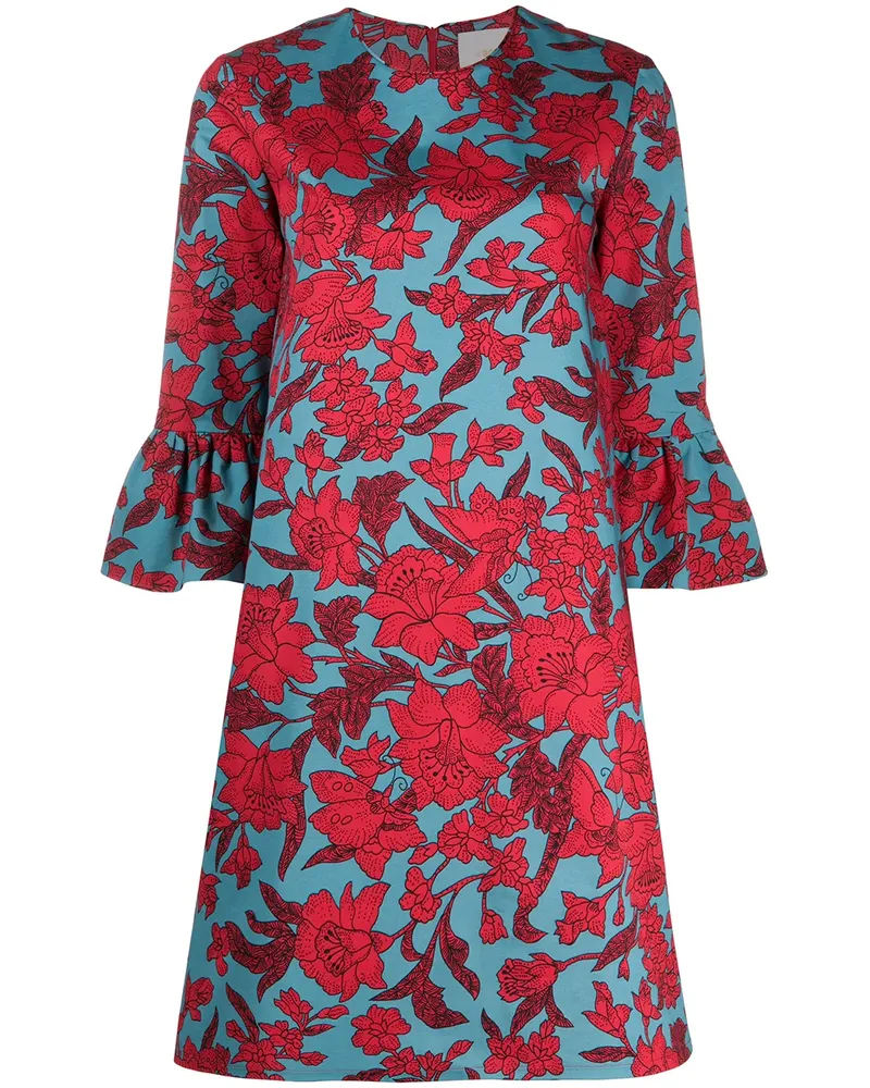 La DoubleJ 24/7' Kleid mit Blumen-Print - Rot Rot
