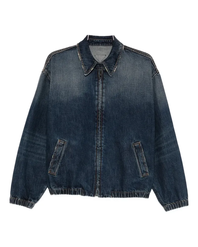 Prada zip-up denim jacket - Blau Blau