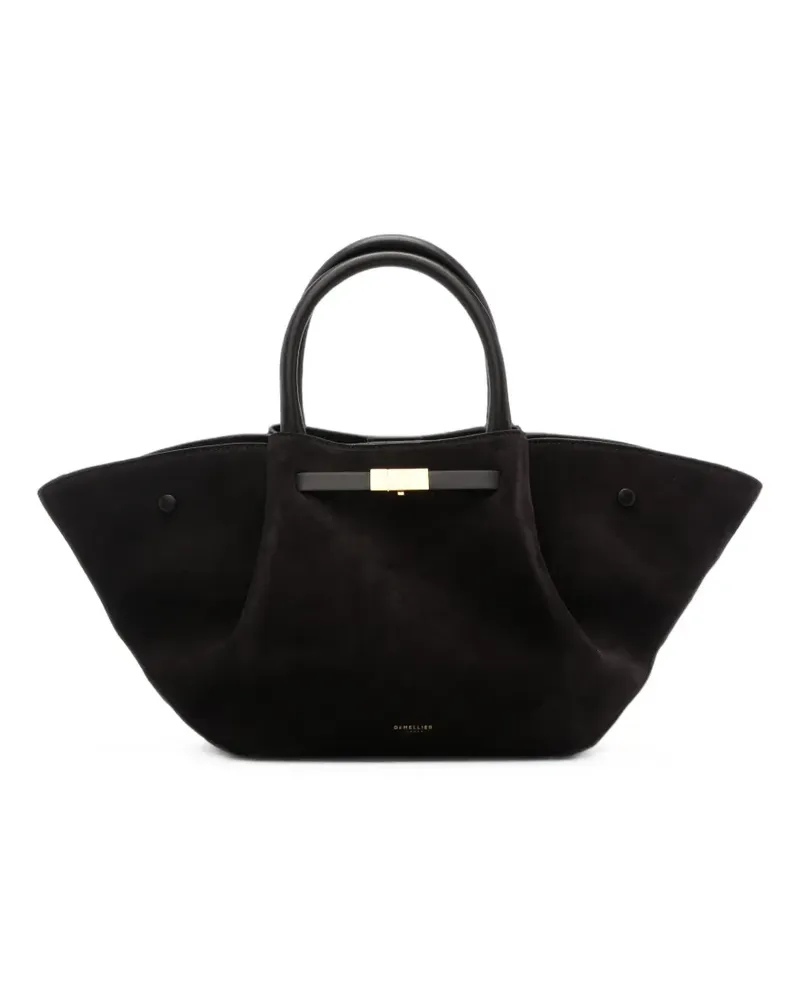 DeMELLIER midi New York suede tote bag - Rot Rot