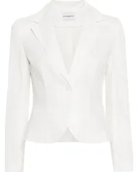 Claudie Pierlot Jacke mit fallendem Revers Weiß