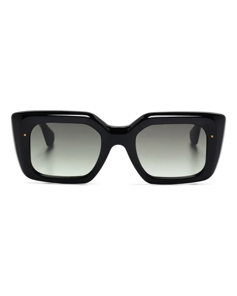 Carven Sonnenbrille mit eckigem Gestell - Schwarz Schwarz