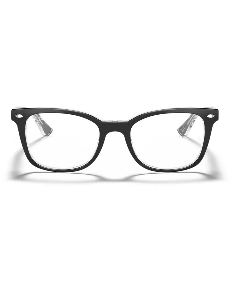 Ray Ban Brille mit eckigem Gestell - Schwarz Schwarz