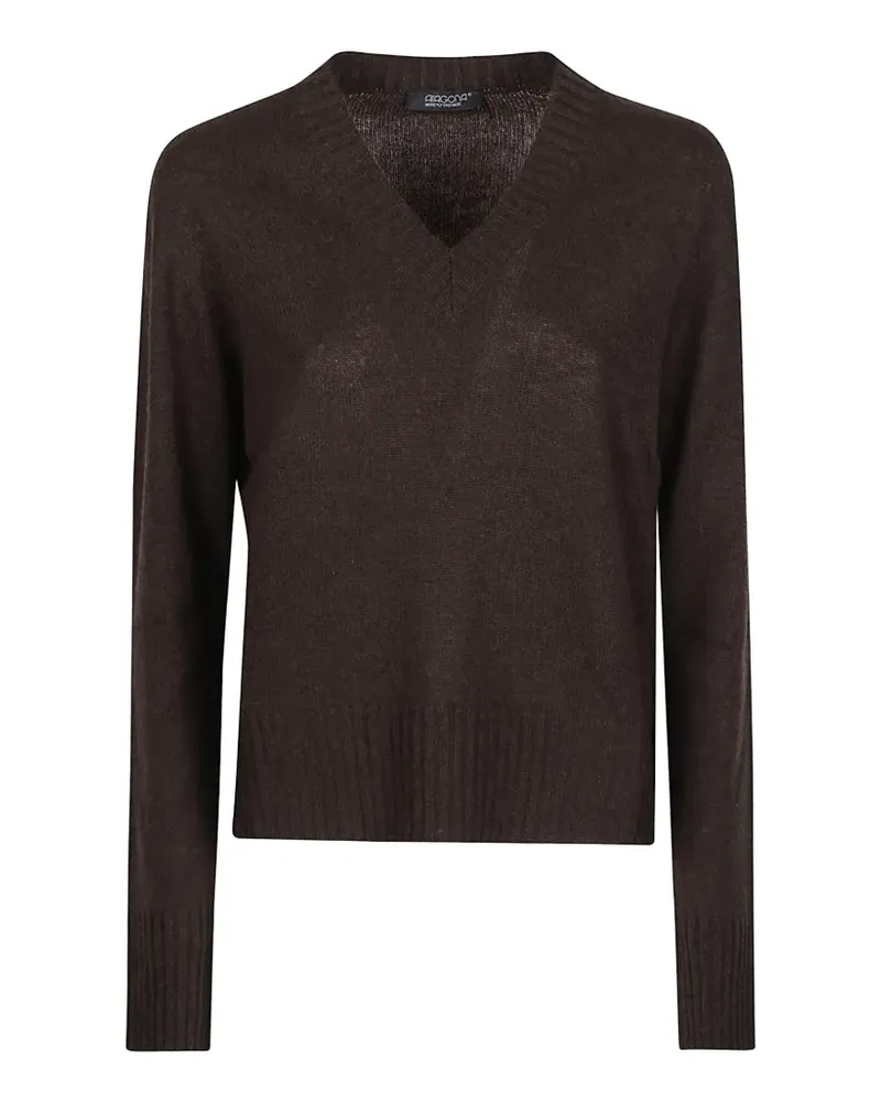 ARAGONA V-neck cashmere sweater - Braun Braun