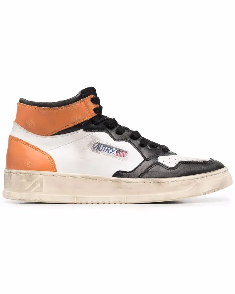 AUTRY High-Top-Sneakers in Colour-Block-Optik - Weiß Weiß