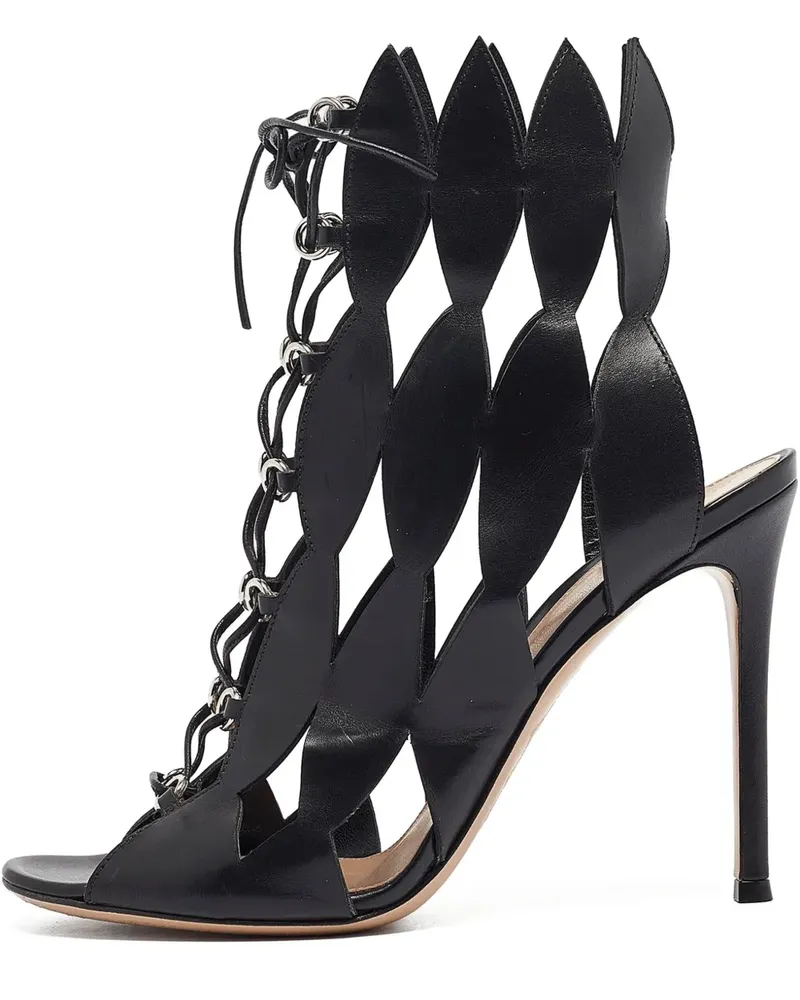 Gianvito Rossi Pre-owned Sandalen mit Cut-Out 105mm - Schwarz Schwarz