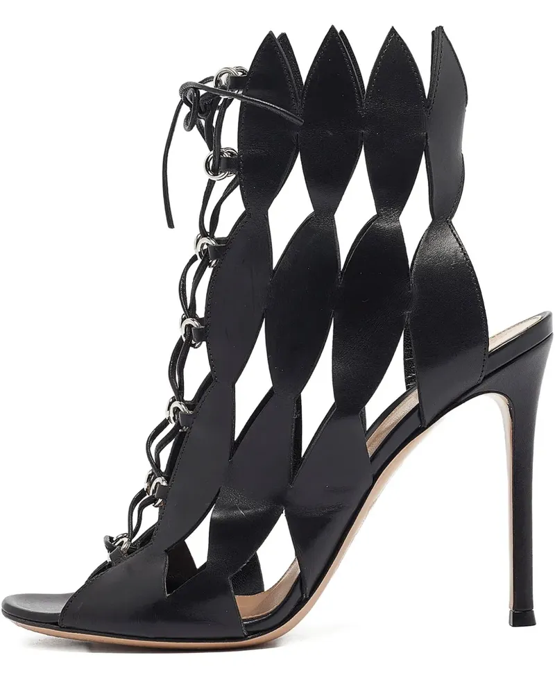 Gianvito Rossi Pre-owned Sandalen mit Cut-Out 105mm - Schwarz Schwarz