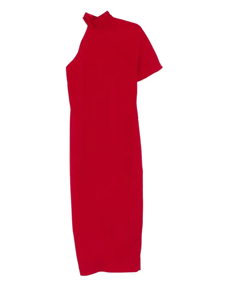 Taller Marmo Midikleid mit asymmetrischen Ärmeln - Rot Rot