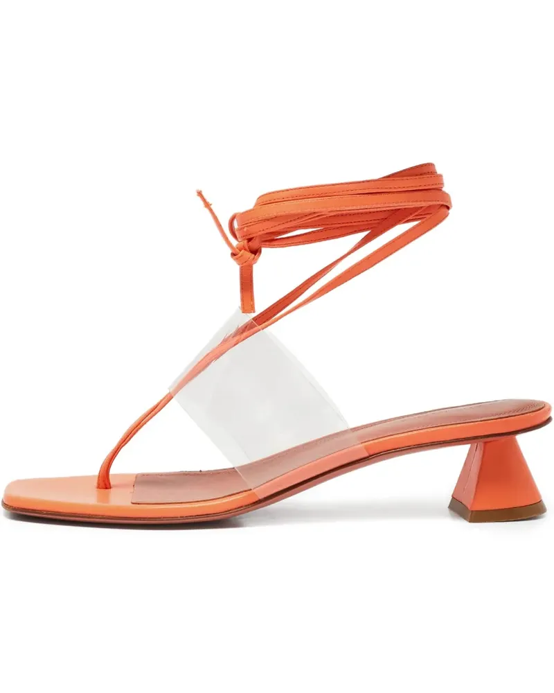 Amina Muaddi Sandalen mit Absatz - Orange Orange