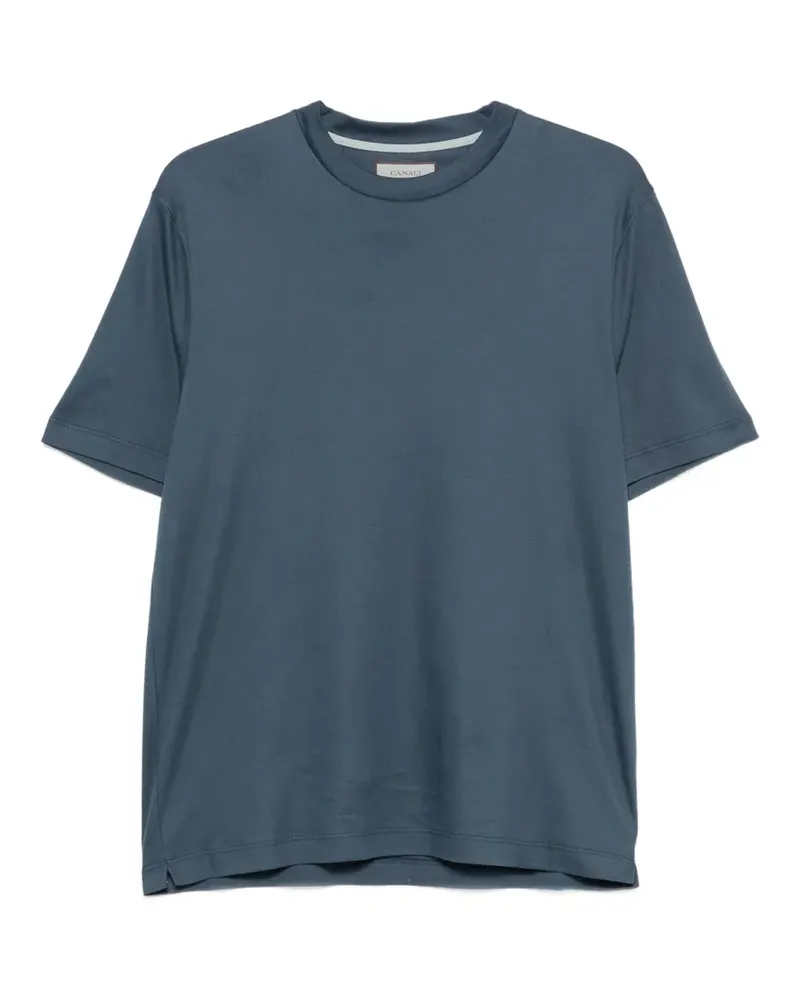 Canali Klassisches T-Shirt - Blau Blau