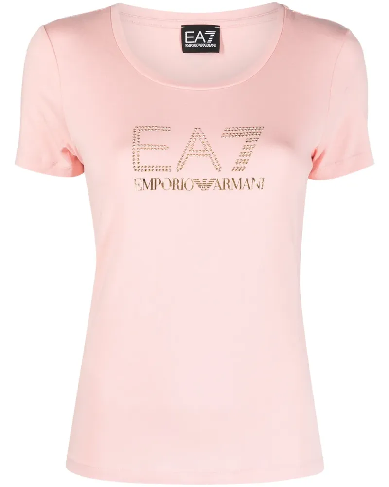 EA7 T-Shirt mit angeschnittenen Ärmeln - 1418 SILVER PINK 1418