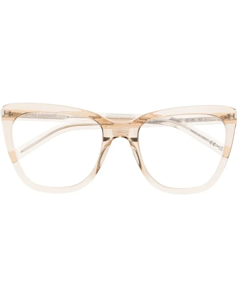 Saint Laurent Brille mit Cat-Eye-Gestell - Braun Braun