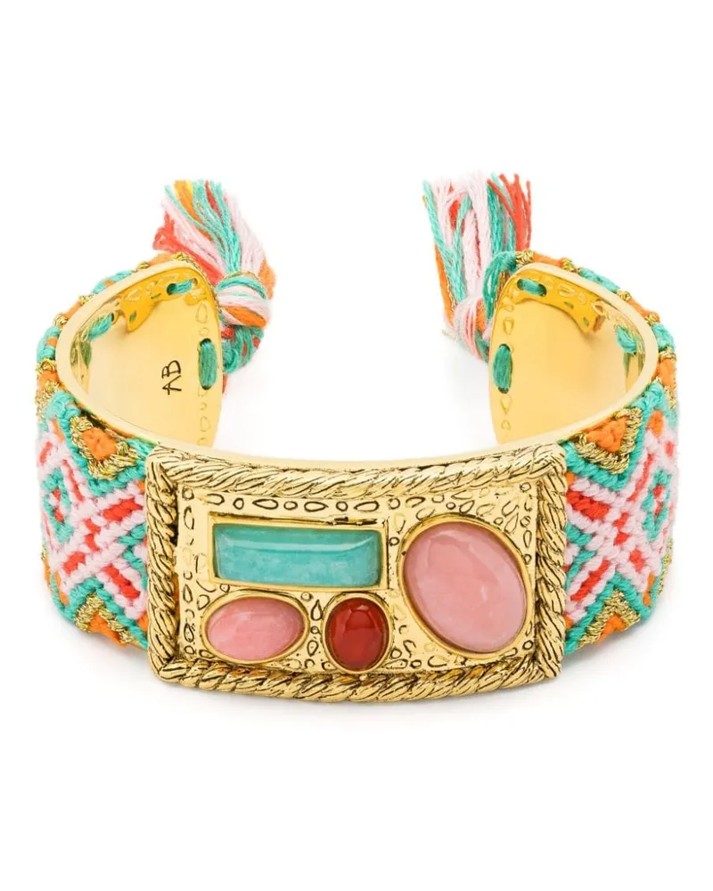 Aurélie Bidermann Malli amazonite bracelet Gold