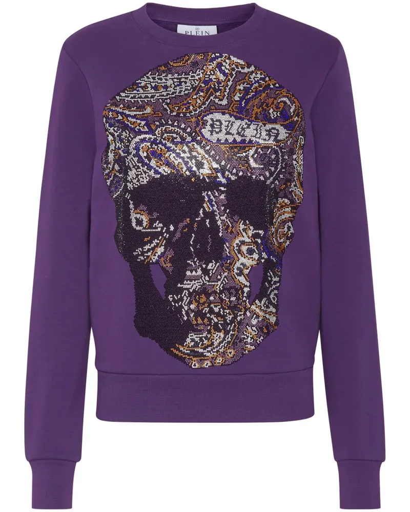Philipp Plein Hemd mit Strass - Violett Violett